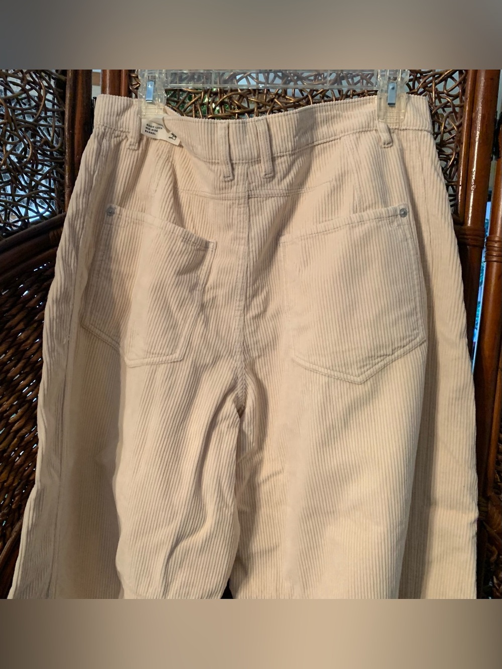 NEW Free People Size 29 We the Free Good Luck Mid Rise Cord Barrel Jeans $128 - Picture 15 of 16
